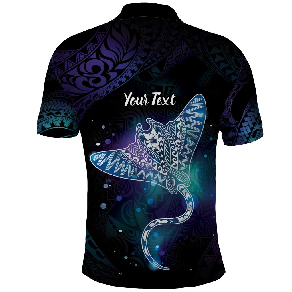 Polynesian Tala Manta Ray Polo Shirt Nowhere You Could Go That I Won't Be With You - Wonder Print Shop