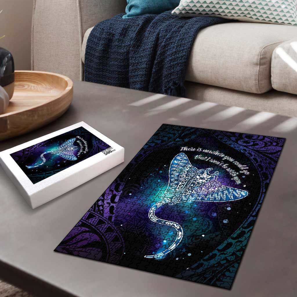 Polynesian Tala Manta Ray Puzzle Nowhere You Could Go That I Won't Be With You - Wonder Print Shop