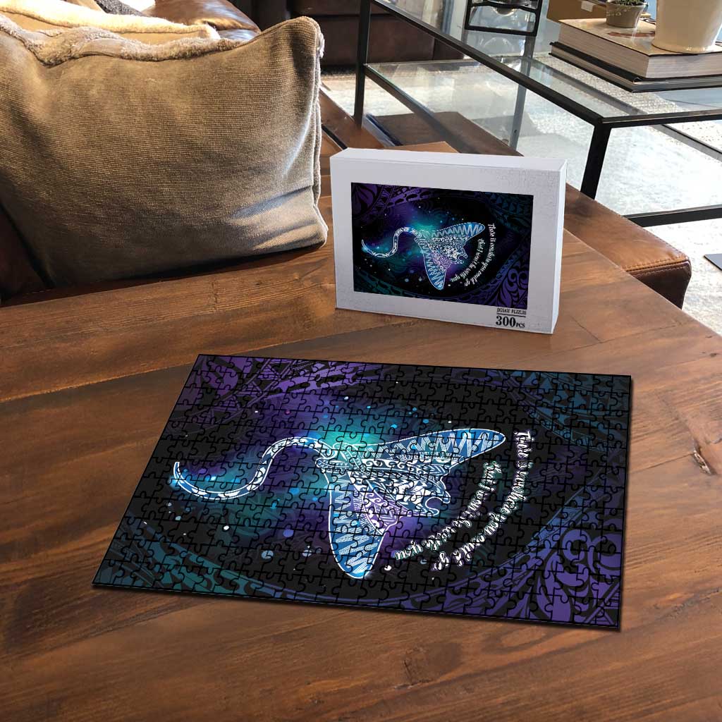 Polynesian Tala Manta Ray Puzzle Nowhere You Could Go That I Won't Be With You - Wonder Print Shop