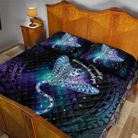 Polynesian Tala Manta Ray Quilt Bed Set Nowhere You Could Go That I Won't Be With You - Wonder Print Shop