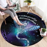 Polynesian Tala Manta Ray Round Carpet Nowhere You Could Go That I Won't Be With You - Wonder Print Shop
