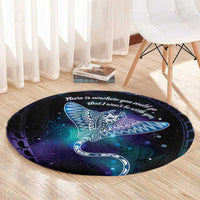 Polynesian Tala Manta Ray Round Carpet Nowhere You Could Go That I Won't Be With You - Wonder Print Shop