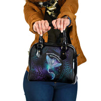Polynesian Tala Manta Ray Shoulder Handbag Nowhere You Could Go That I Won't Be With You - Wonder Print Shop