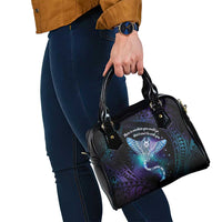 Polynesian Tala Manta Ray Shoulder Handbag Nowhere You Could Go That I Won't Be With You - Wonder Print Shop