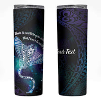 Polynesian Tala Manta Ray Skinny Tumbler Nowhere You Could Go That I Won't Be With You - Wonder Print Shop