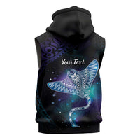 Polynesian Tala Manta Ray Sleeveless Hoodie Nowhere You Could Go That I Won't Be With You - Wonder Print Shop