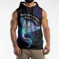 Polynesian Tala Manta Ray Sleeveless Hoodie Nowhere You Could Go That I Won't Be With You - Wonder Print Shop