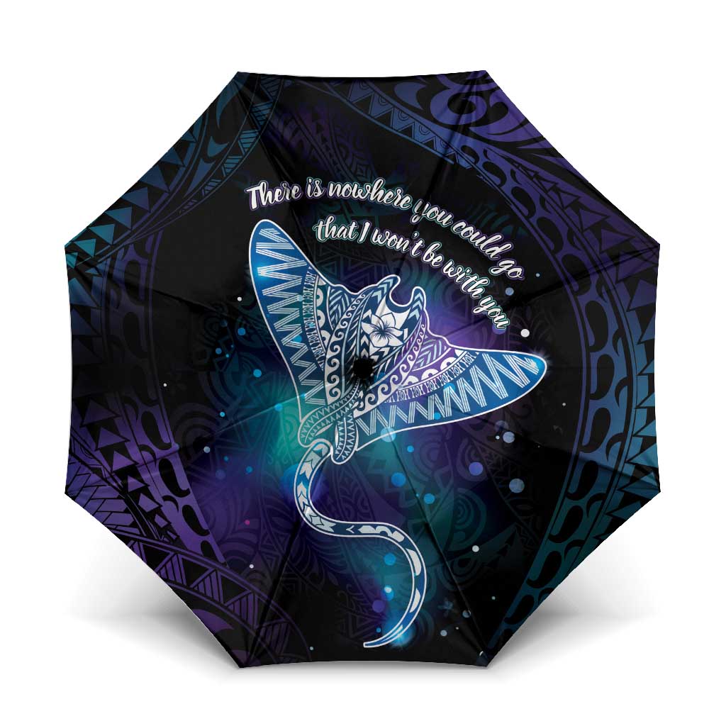 Polynesian Tala Manta Ray Umbrella Nowhere You Could Go That I Won't Be With You - Wonder Print Shop