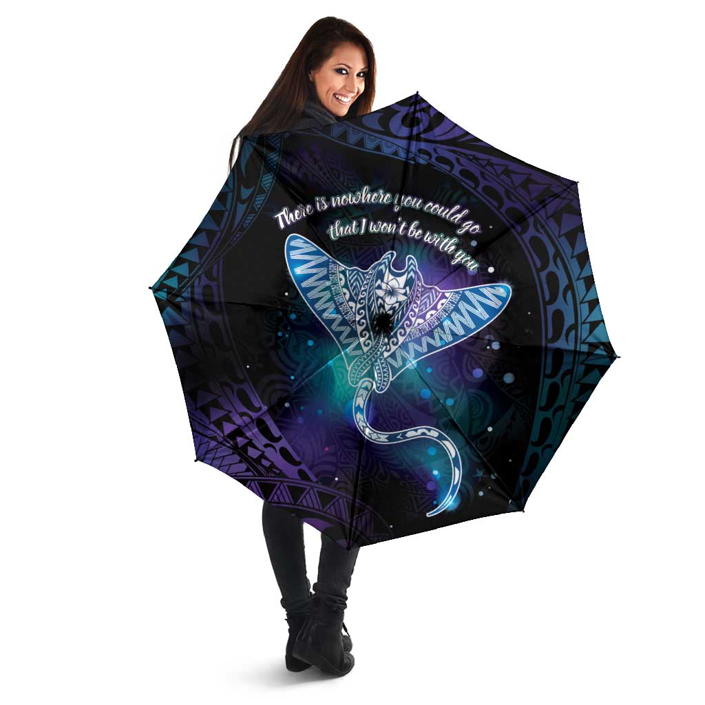 Polynesian Tala Manta Ray Umbrella Nowhere You Could Go That I Won't Be With You - Wonder Print Shop