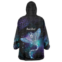 Polynesian Tala Manta Ray Wearable Blanket Hoodie Nowhere You Could Go That I Won't Be With You - Wonder Print Shop