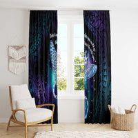 Polynesian Tala Manta Ray Window Curtain Nowhere You Could Go That I Won't Be With You - Wonder Print Shop