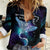 Polynesian Tala Manta Ray Women Casual Shirt Nowhere You Could Go That I Won't Be With You - Wonder Print Shop