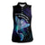 Polynesian Tala Manta Ray Women Sleeveless Polo Shirt Nowhere You Could Go That I Won't Be With You - Wonder Print Shop
