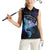 Polynesian Tala Manta Ray Women Sleeveless Polo Shirt Nowhere You Could Go That I Won't Be With You - Wonder Print Shop