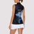 Polynesian Tala Manta Ray Women Sleeveless Polo Shirt Nowhere You Could Go That I Won't Be With You - Wonder Print Shop