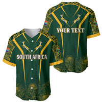 Personalised South African Heritage Day Baseball Jersey Kente Ethnic Patterns Mix Springboks LT7 - Wonder Print Shop