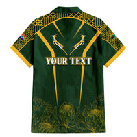 Personalised South African Heritage Day Family Matching Mermaid Dress and Hawaiian Shirt Kente Ethnic Patterns Mix Springboks LT7 - Wonder Print Shop