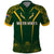 Personalised South African Heritage Day Polo Shirt Kente Ethnic Patterns Mix Springboks - Wonder Print Shop