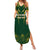 Personalised South African Heritage Day Summer Maxi Dress Kente Ethnic Patterns Mix Springboks - Wonder Print Shop