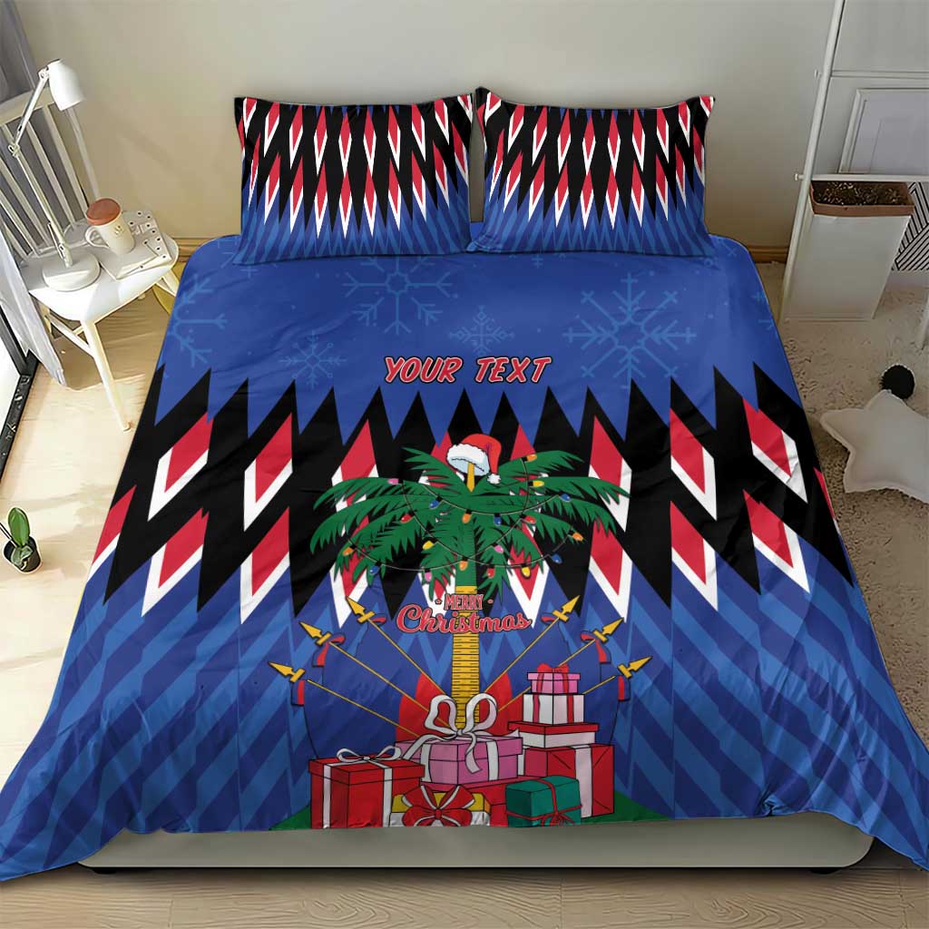 Personalized Haiti Bedding Set Christmas Festive Vibes LT7 - Wonder Print Shop