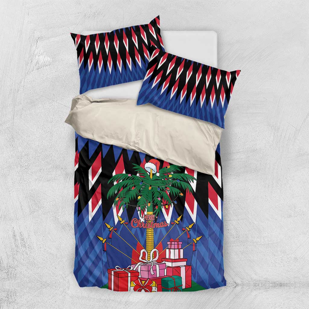 Personalized Haiti Bedding Set Christmas Festive Vibes LT7 - Wonder Print Shop