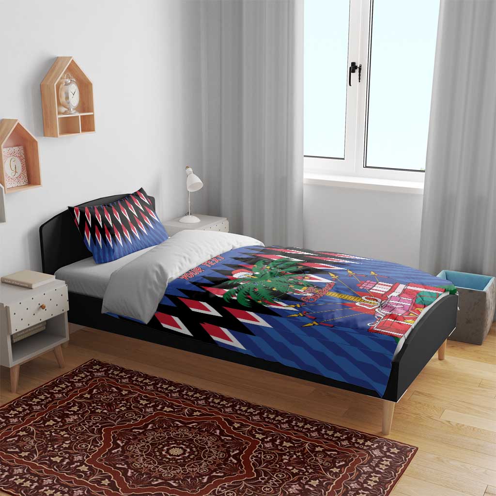 Personalized Haiti Bedding Set Christmas Festive Vibes LT7 - Wonder Print Shop
