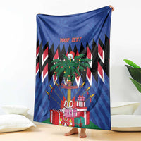 Personalized Haiti Blanket Christmas Festive Vibes