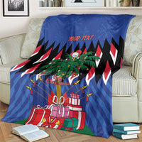 Personalized Haiti Blanket Christmas Festive Vibes