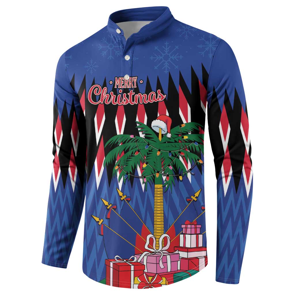 Personalized Haiti Button Sweatshirt Christmas Festive Vibes LT7 - Wonder Print Shop