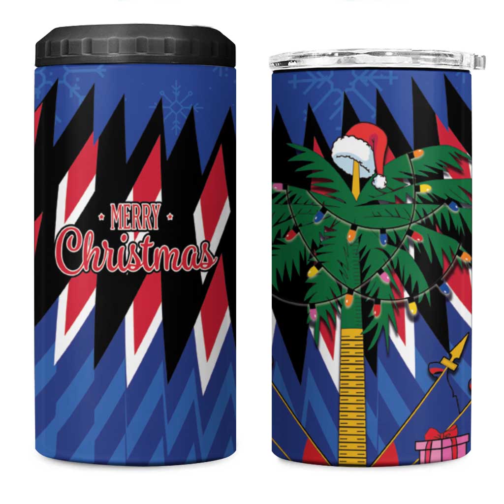 Personalized Haiti 4 in 1 Can Cooler Tumbler Christmas Festive Vibes LT7 - Wonder Print Shop