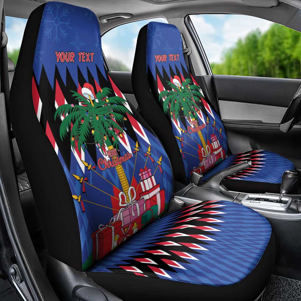 Personalized Haiti Car Seat Cover Christmas Festive Vibes LT7 - Wonder Print Shop