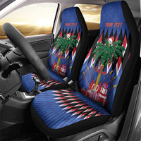 Personalized Haiti Car Seat Cover Christmas Festive Vibes LT7 - Wonder Print Shop