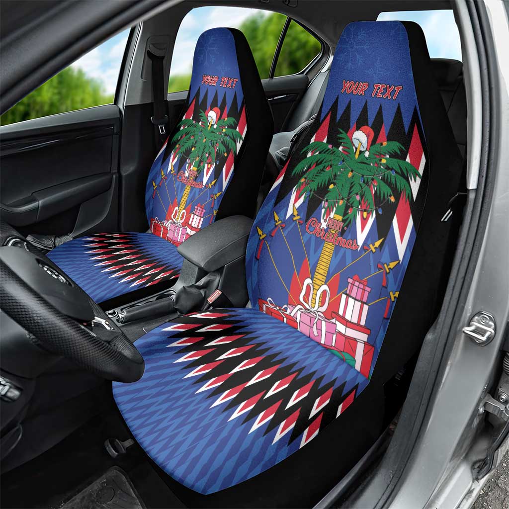 Personalized Haiti Car Seat Cover Christmas Festive Vibes LT7 - Wonder Print Shop