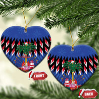Personalized Haiti Ceramic Ornament Christmas Festive Vibes LT7 - Wonder Print Shop