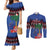 Personalized Haiti Couples Matching Mermaid Dress and Long Sleeve Button Shirt Christmas Festive Vibes