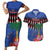 Personalized Haiti Couples Matching Short Sleeve Bodycon Dress and Hawaiian Shirt Christmas Festive Vibes LT7 - Wonder Print Shop