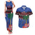 Personalized Haiti Couples Matching Tank Maxi Dress and Hawaiian Shirt Christmas Festive Vibes LT7 - Wonder Print Shop