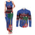 Personalized Haiti Couples Matching Tank Maxi Dress and Long Sleeve Button Shirt Christmas Festive Vibes LT7 - Wonder Print Shop