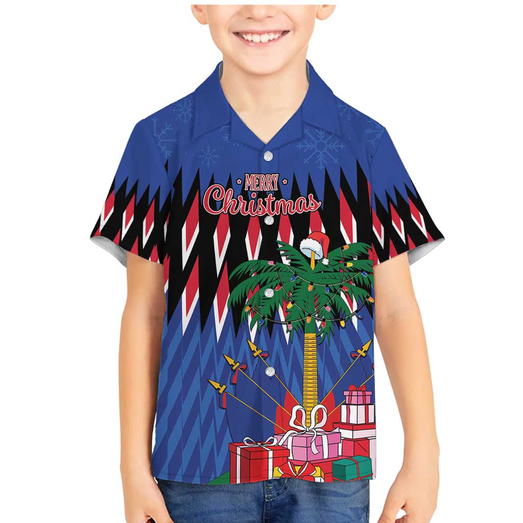 Personalized Haiti Family Matching Mermaid Dress and Hawaiian Shirt Christmas Festive Vibes LT7 - Wonder Print Shop