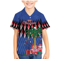 Personalized Haiti Family Matching Mermaid Dress and Hawaiian Shirt Christmas Festive Vibes LT7 - Wonder Print Shop