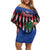 Personalized Haiti Family Matching Off Shoulder Short Dress and Hawaiian Shirt Christmas Festive Vibes LT7 - Wonder Print Shop
