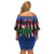Personalized Haiti Family Matching Off Shoulder Short Dress and Hawaiian Shirt Christmas Festive Vibes LT7 - Wonder Print Shop