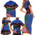 Personalized Haiti Family Matching Short Sleeve Bodycon Dress and Hawaiian Shirt Christmas Festive Vibes - Wonder Print Shop