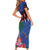 Personalized Haiti Family Matching Short Sleeve Bodycon Dress and Hawaiian Shirt Christmas Festive Vibes - Wonder Print Shop