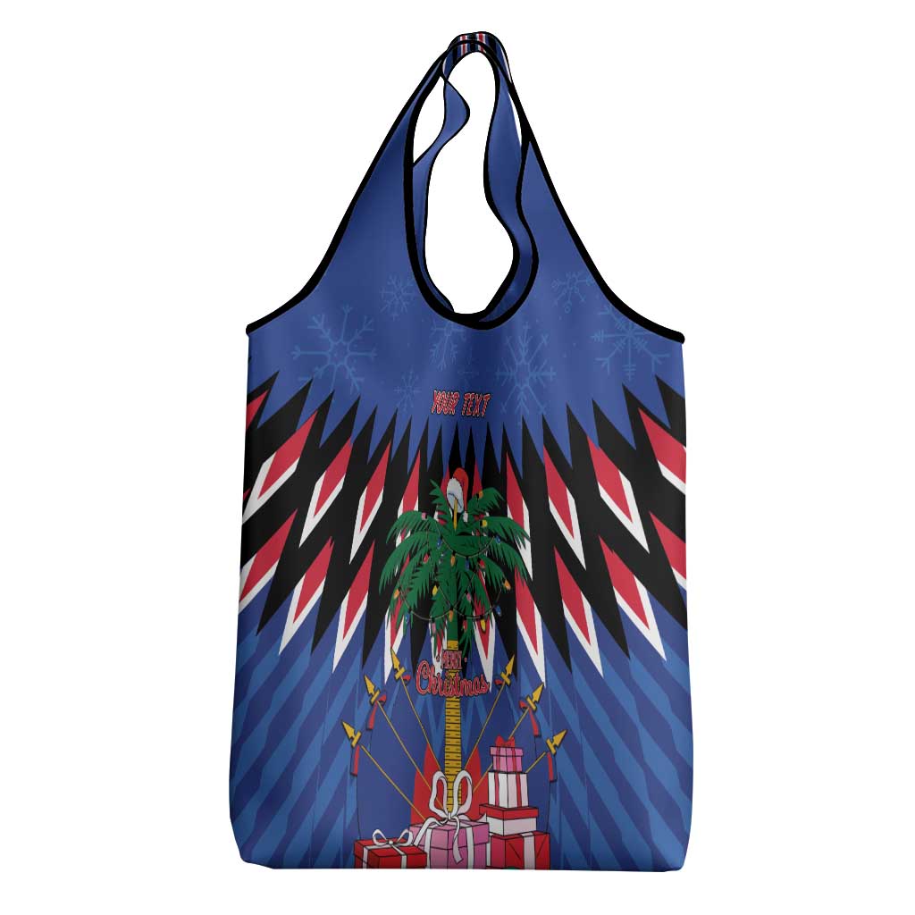 Personalized Haiti Grocery Bag Christmas Festive Vibes