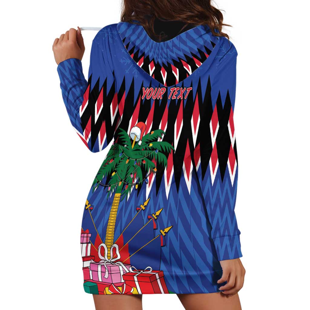 Personalized Haiti Hoodie Dress Christmas Festive Vibes - Wonder Print Shop