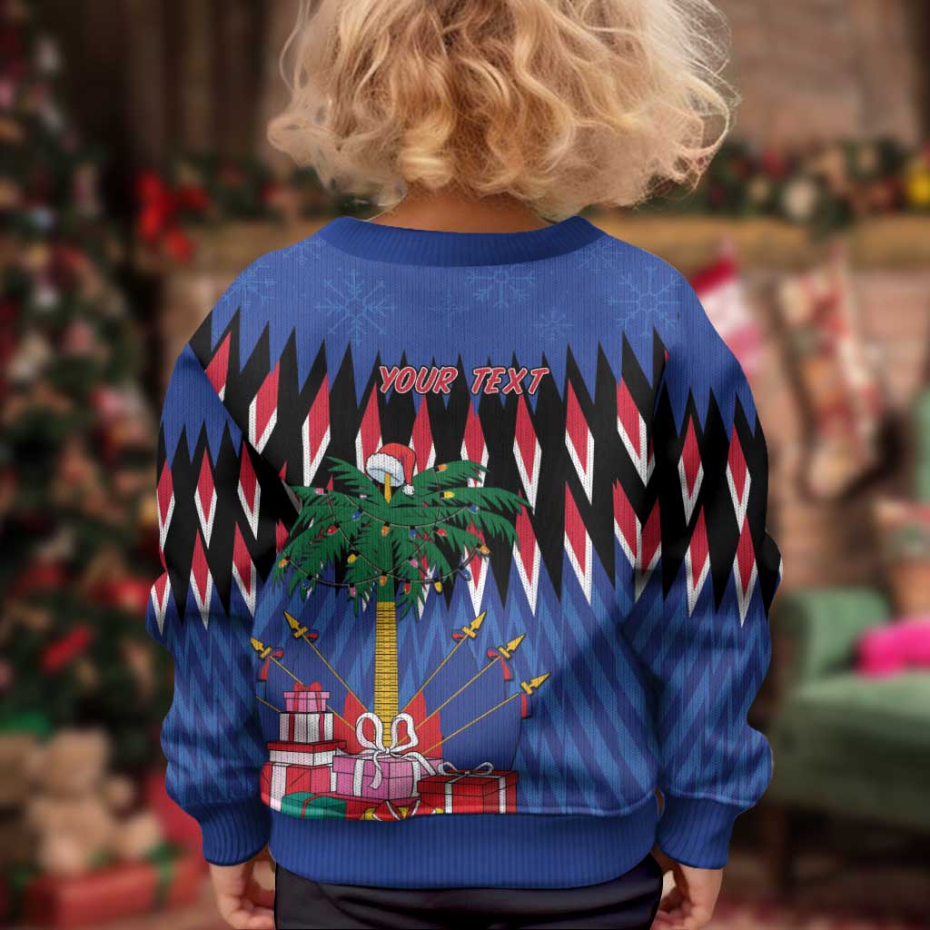 Personalized Haiti Kid Ugly Christmas Sweater Christmas Festive Vibes - Wonder Print Shop