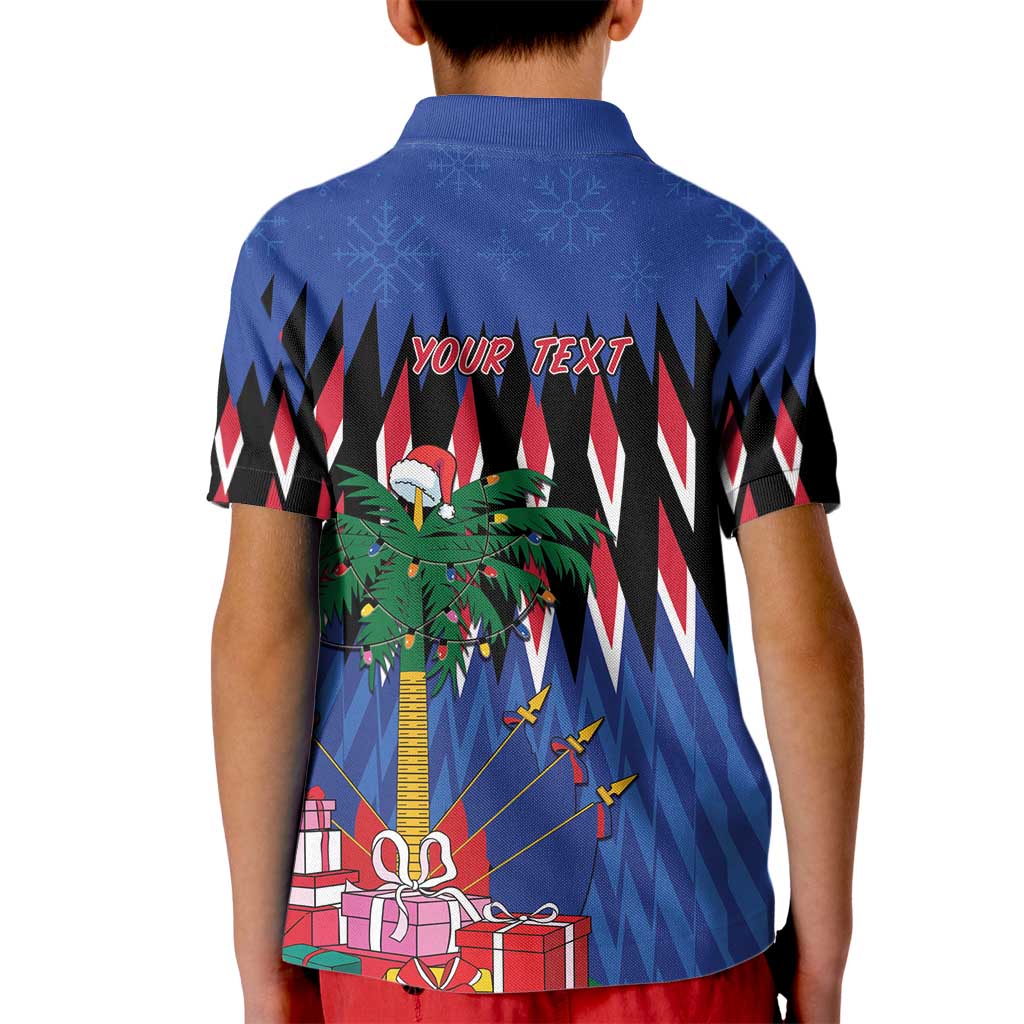 Personalized Haiti Kid Polo Shirt Christmas Festive Vibes - Wonder Print Shop