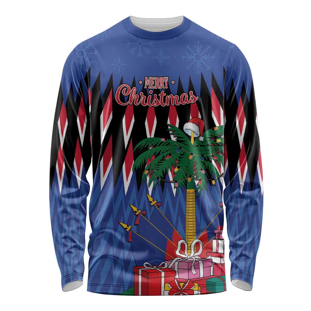 Personalized Haiti Long Sleeve Shirt Christmas Festive Vibes - Wonder Print Shop