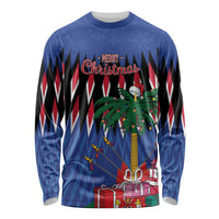 Personalized Haiti Long Sleeve Shirt Christmas Festive Vibes - Wonder Print Shop